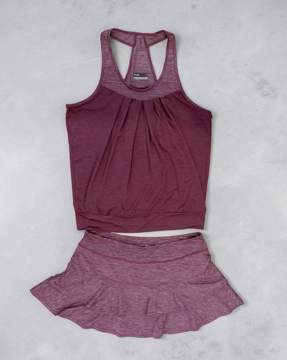 Lija Pants - Lija Womens Two-Piece Active Set in Plum